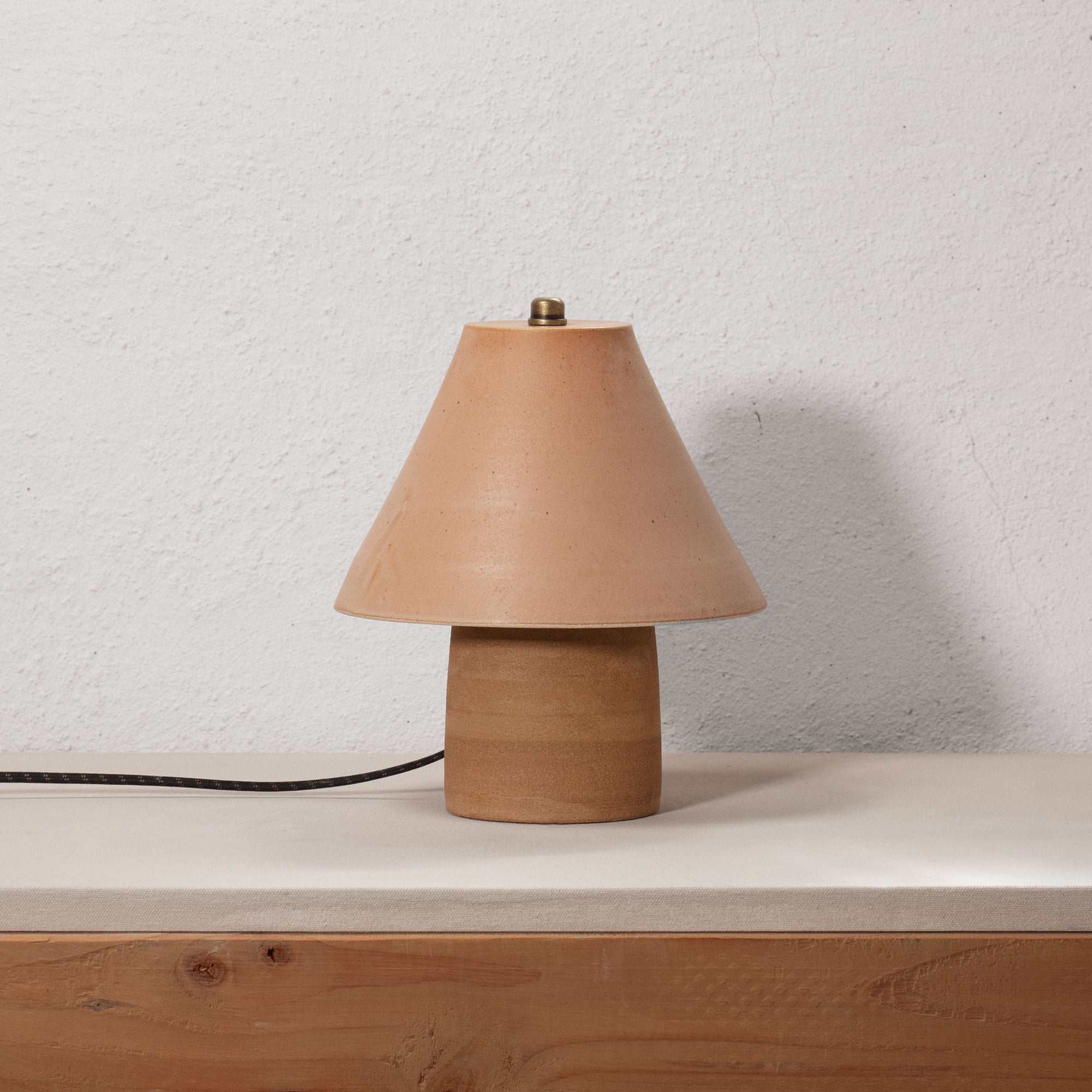 Peite Lamp  |  Raw Ochre + Acorn