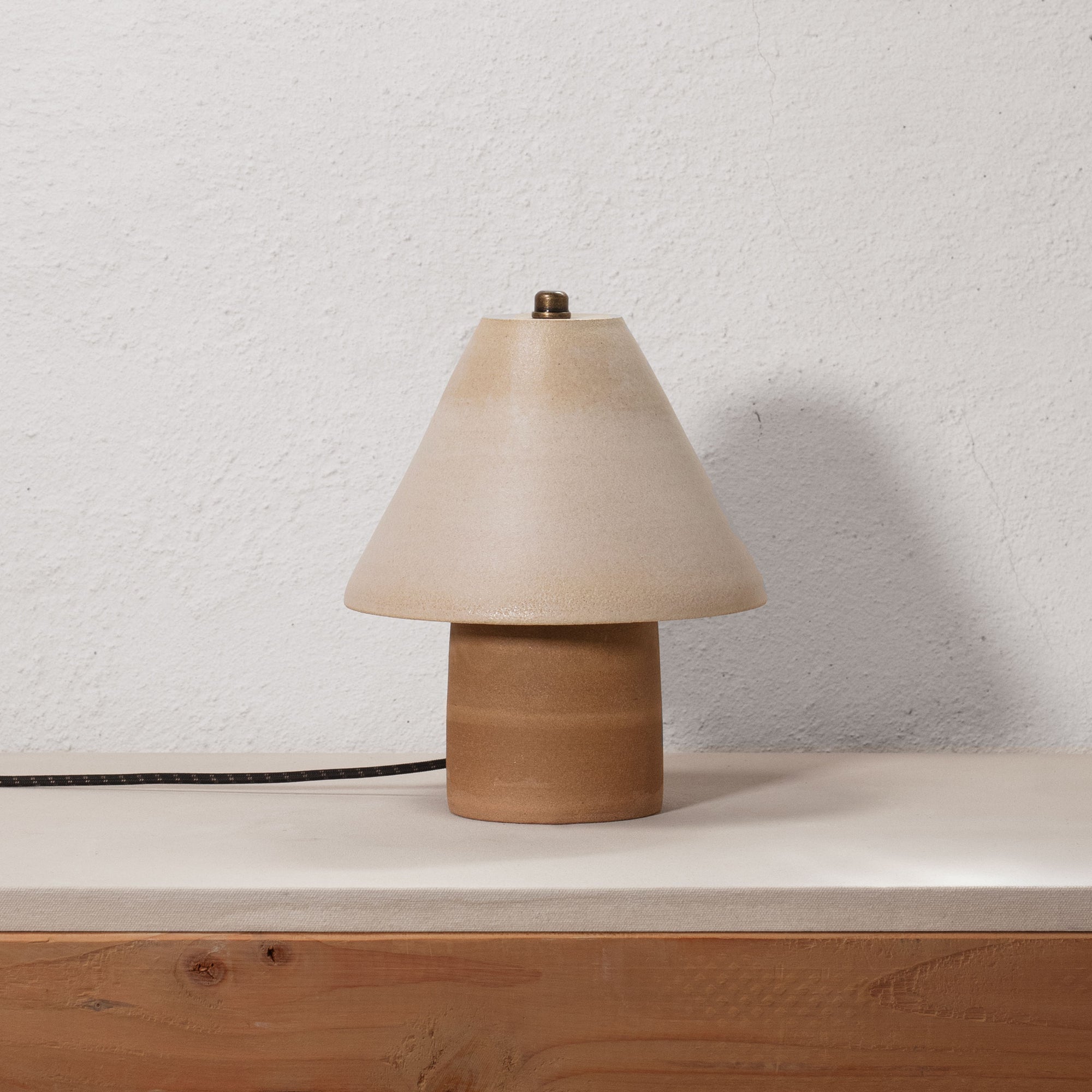 Petite Lamp  |  Raw Ochre + White