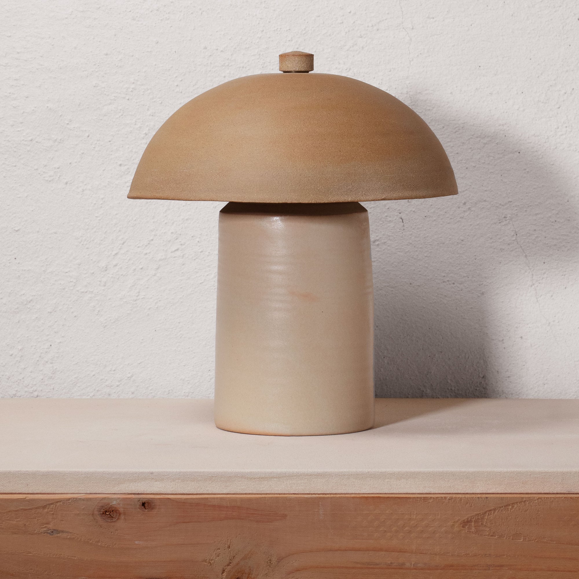 Large Lamp  |   Taupe + Raw Ochre